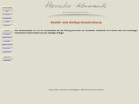 henche-keramik.de Webseite Vorschau