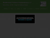 musikverein-frankenbrunn.de Webseite Vorschau
