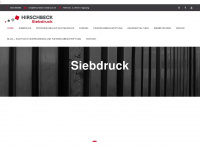 hirschbeck-siebdruck.de Webseite Vorschau