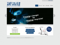 hoehne-metall.de Webseite Vorschau