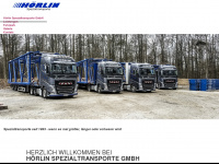hoerlin-transporte.de Webseite Vorschau