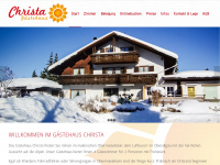 gaestehaus-christa.de Webseite Vorschau
