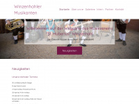 winzenhohler-musikanten.de Webseite Vorschau