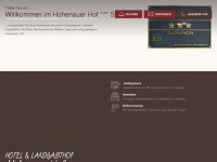 hohenauer-hof.de Webseite Vorschau