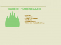 hohenegger-erdbau.de Webseite Vorschau
