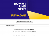 missio-camp.de Webseite Vorschau