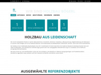holzbau-boegerl.de Webseite Vorschau