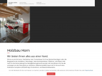holzbau-horn.com Webseite Vorschau