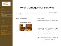 hotel-bergwirt.de Webseite Vorschau
