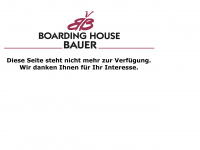 boardinghouse-bauer.de Webseite Vorschau