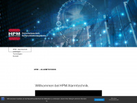 hpm-alarmtechnik.de Webseite Vorschau