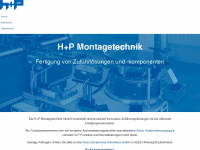 hp-montagetechnik.de Webseite Vorschau