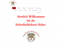 huber-holzofenbrot.de Webseite Vorschau