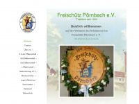 freischuetz-poernbach.de Webseite Vorschau