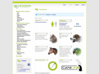 genomia.cz Webseite Vorschau