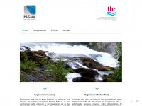 huw-regenwasser.de Webseite Vorschau