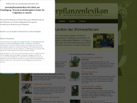 zimmerpflanzenlexikon.info Webseite Vorschau
