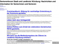 seniorenforum-wuerzburg.de Webseite Vorschau