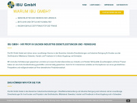 ibu-gmbh.de Webseite Vorschau