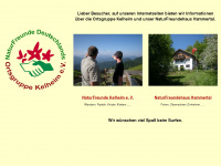 naturfreunde-kelheim.de Webseite Vorschau