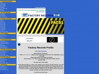 factoryrecords.net Webseite Vorschau