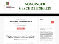 goegginger-geschichtskreis.de Webseite Vorschau