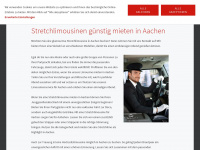 stretchlimousine-aachen.de Webseite Vorschau
