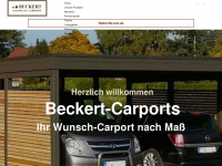 beckert-carports.de Webseite Vorschau