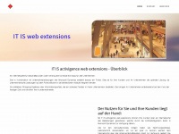 web-extensions.de Webseite Vorschau