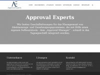 approval-experts.de Webseite Vorschau