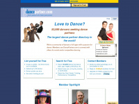 dancepartner.com Webseite Vorschau