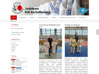 judo-aschaffenburg.de Webseite Vorschau