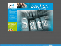 jut-typosatz.de Webseite Vorschau