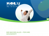kahl-orthopaedie.de Webseite Vorschau