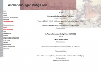 aschaffenburger-mutig-preis.de Webseite Vorschau