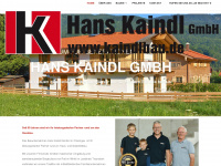 kaindlbau.de Webseite Vorschau