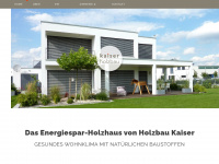 kaiser-holzhaus.de Webseite Vorschau