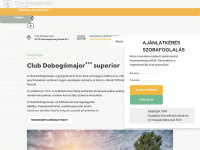 clubdobogomajor.hu Webseite Vorschau