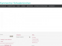 kammerchor-schwabmuenchen.de Webseite Vorschau
