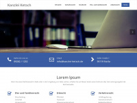 kanzlei-ketsch.de Webseite Vorschau