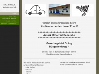 kfz-friedl.de Webseite Vorschau