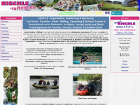 kiechle-rafting.de Webseite Vorschau
