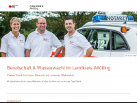 kreiswasserwacht-altoetting.de Webseite Vorschau