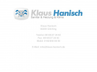 klaus-hanisch.de Webseite Vorschau