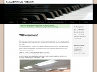 klavierhaus-heeder.de Webseite Vorschau