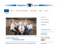 klingentor-optik.de Webseite Vorschau