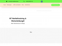 nt-notfalltraining.de Webseite Vorschau