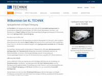 kl-technik.com Webseite Vorschau