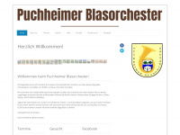 puchheimer-blasorchester.de Webseite Vorschau