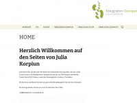 integrative-osteopathie.de Webseite Vorschau